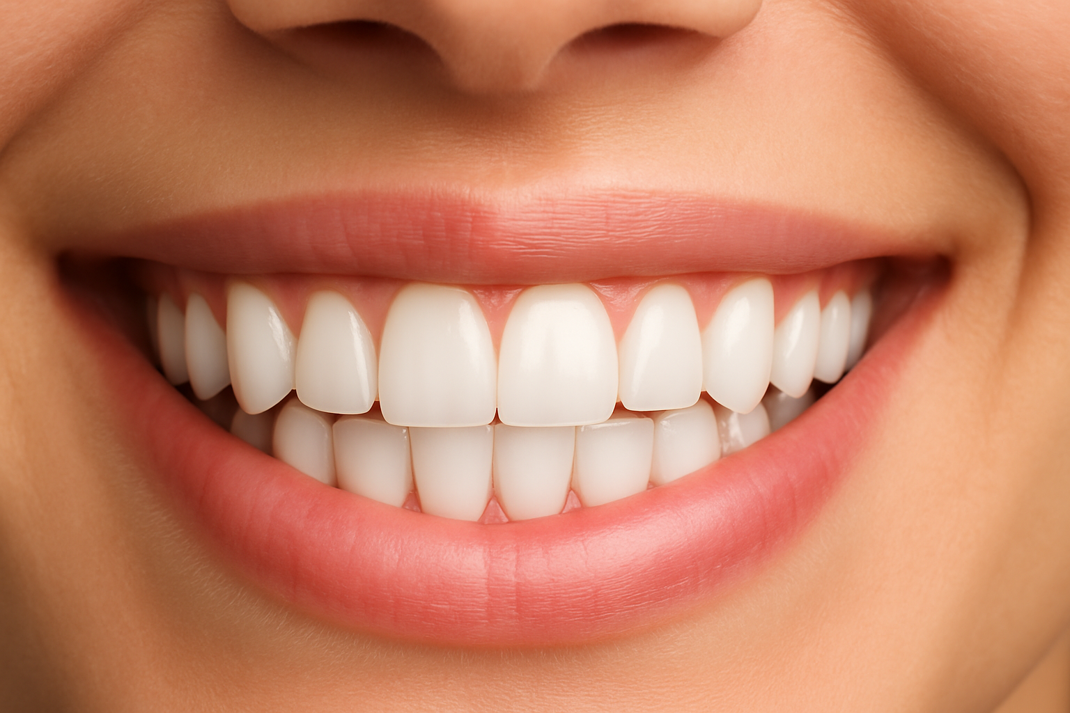 Healthy gums and beautiful smile after treatment
