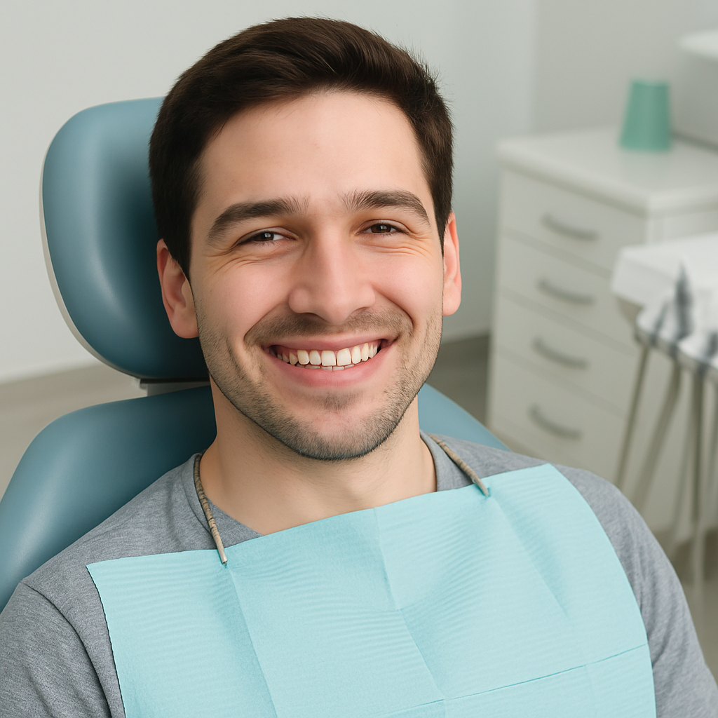 Happy dental patient with healthy smile after receiving care through CDCP at Karen Dental Clinic